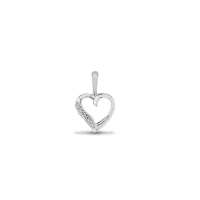 9ct White Gold Diamond Pendant