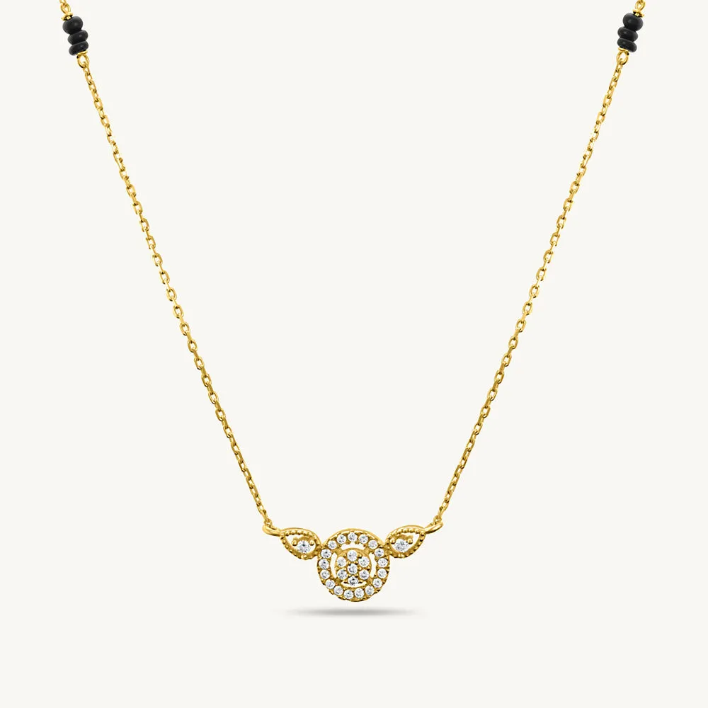 Annapurna Diamond Mangalsutra | BIS Hallmarked | 18k Gold Vermeil