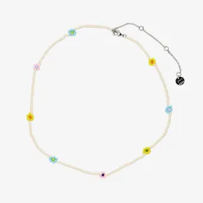 Beaded Flower Choker