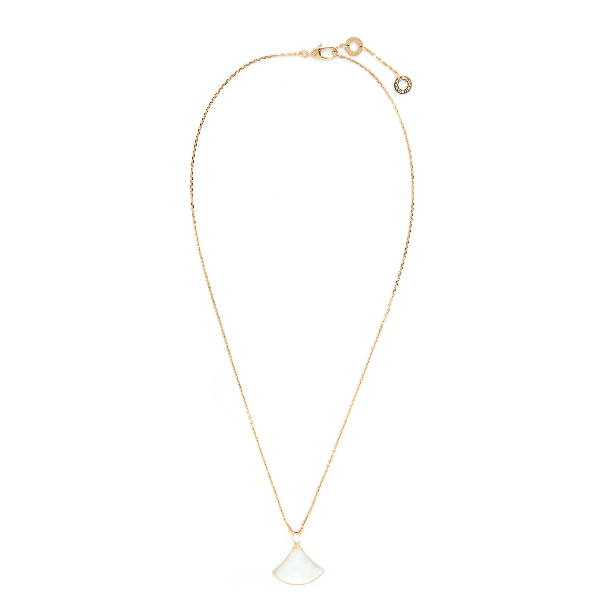 Bvlgari Diva’s Dream Necklace Mother Of Pearl With Diamond Rose Gold