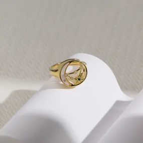 Constellation Pearl Gold Ring