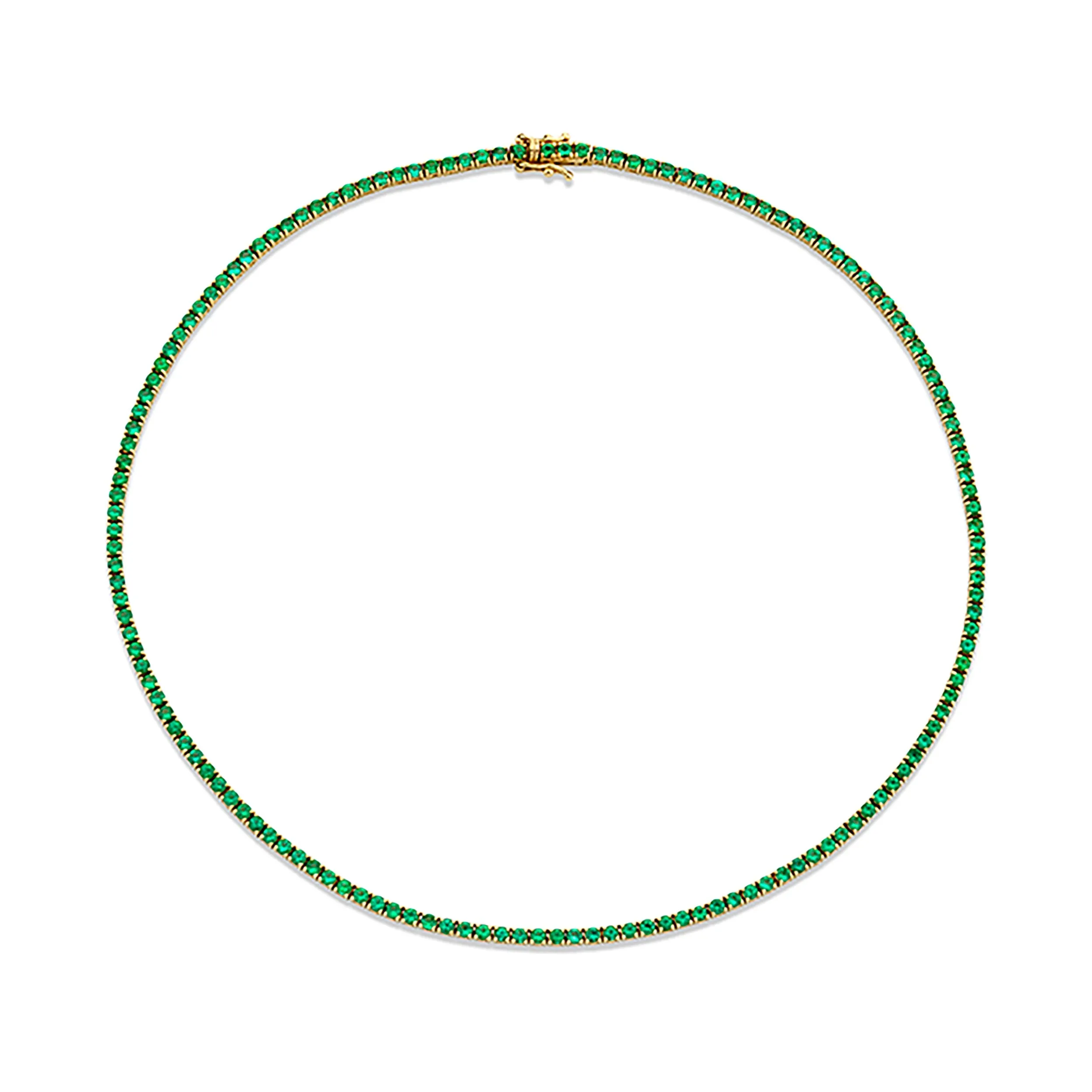 Emerald Infinity Tennis Choker