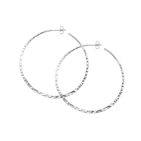 Hammered Weightless Hoops