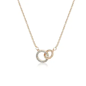 Interlocking Round Cubic Zirconia Necklace