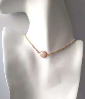 Jill Rose Quartz Single Stone Gem Drop Pendant