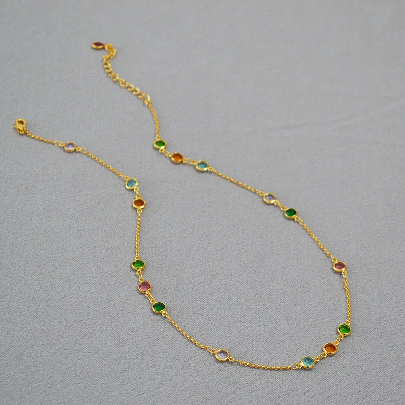 Multicolor Gemstone Necklace