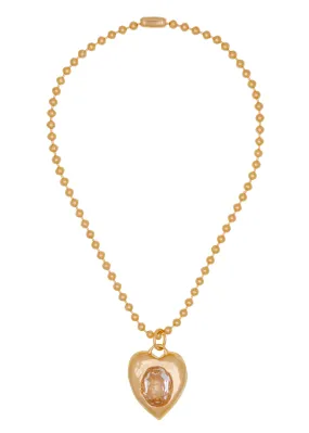 Pacha Necklace in Gold - Crystal