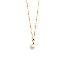 Petite Pearl Pendant Necklace