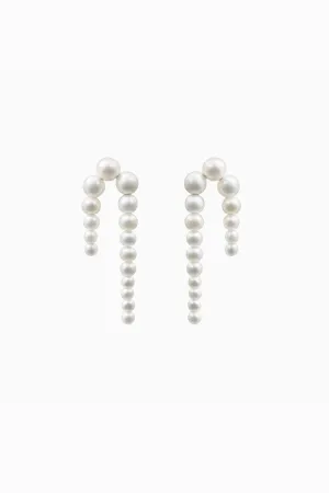 Petite Perle Nuit Earrings - Freshwater Pearl