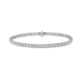 Ready to Ship Diamond Square Bezel Tennis Bracelet (1.50 ct.) 1.75 mm 4-Prongs Setting in 14K Gold