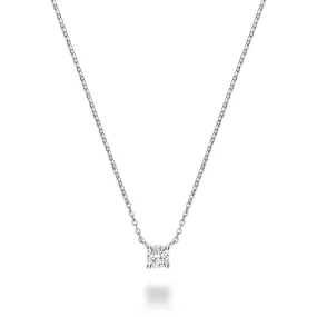 RnB 10K Solitaire Diamond Necklace