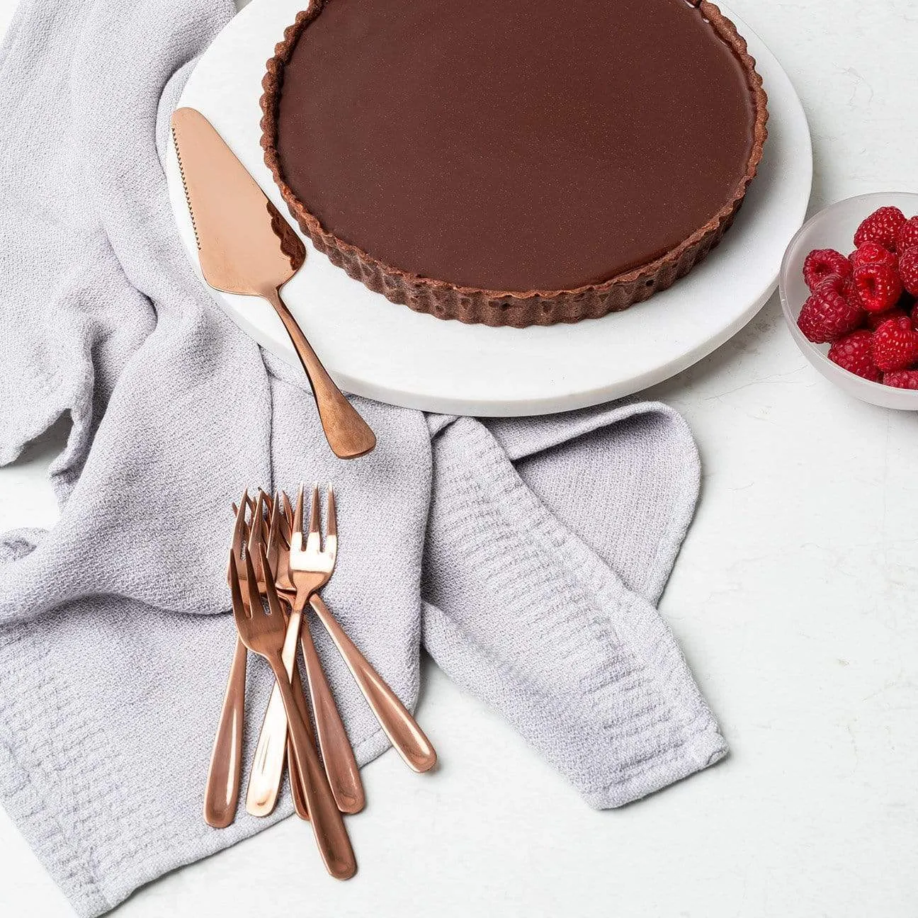 Rose Gold Cake Serving Set