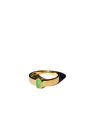 seree atelier | Simone — Imperial green jade gold ring