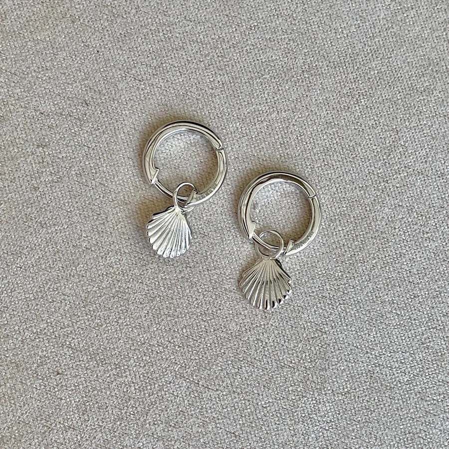 Silver Shell Earrings