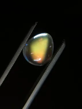 Teardrop Rainbow Moonstone Cabochon