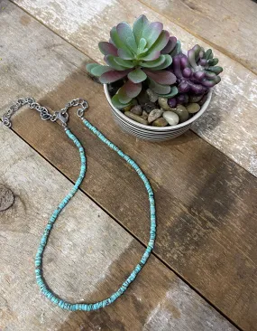 Turquoise Beaded Choker Necklace