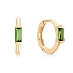 Vert Solid Gold Huggie Earrings